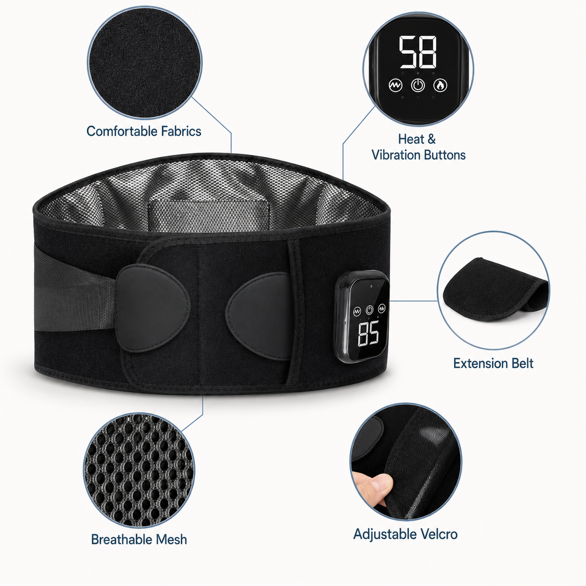 MotionBound Heat & Massage Belt